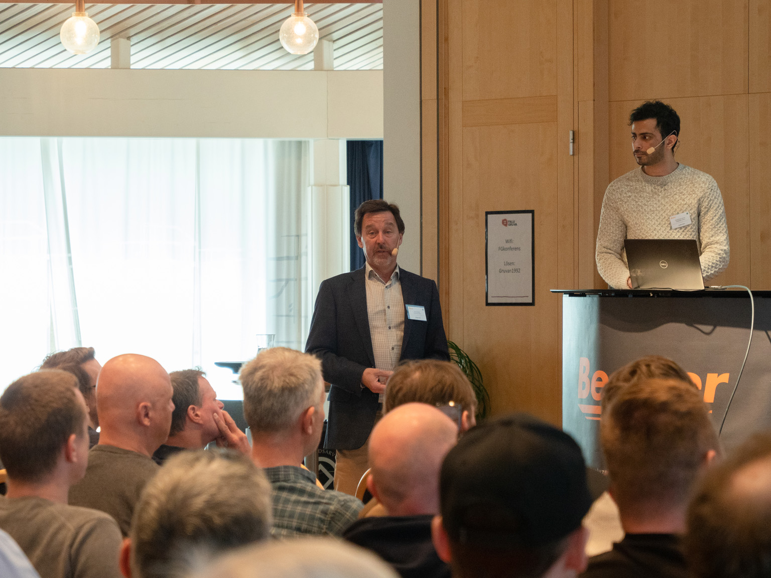 Niklas Björsell and Muhammad Hassan at the ibaDay in Falun 2023