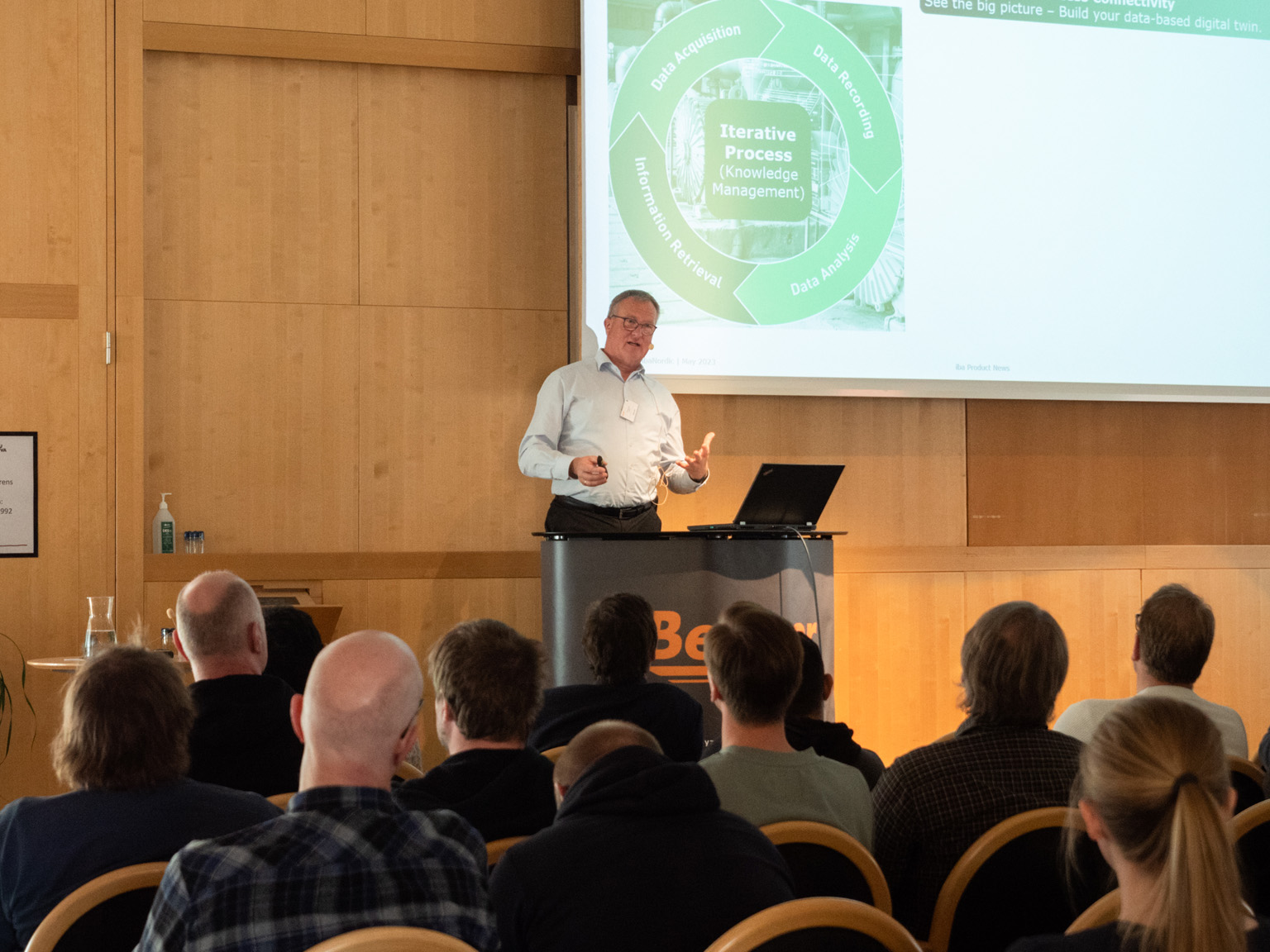 Andreas Quick presenterar spännande produktnyheter på iba-dagen i Falun 2023