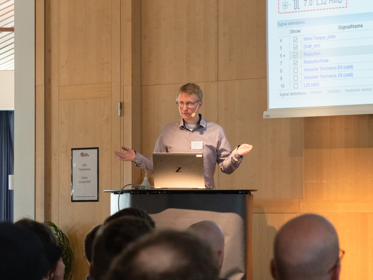 Joakim Ebervik presenterar Valsningsformler i ibaAnalyzer på iba-dagen 2023